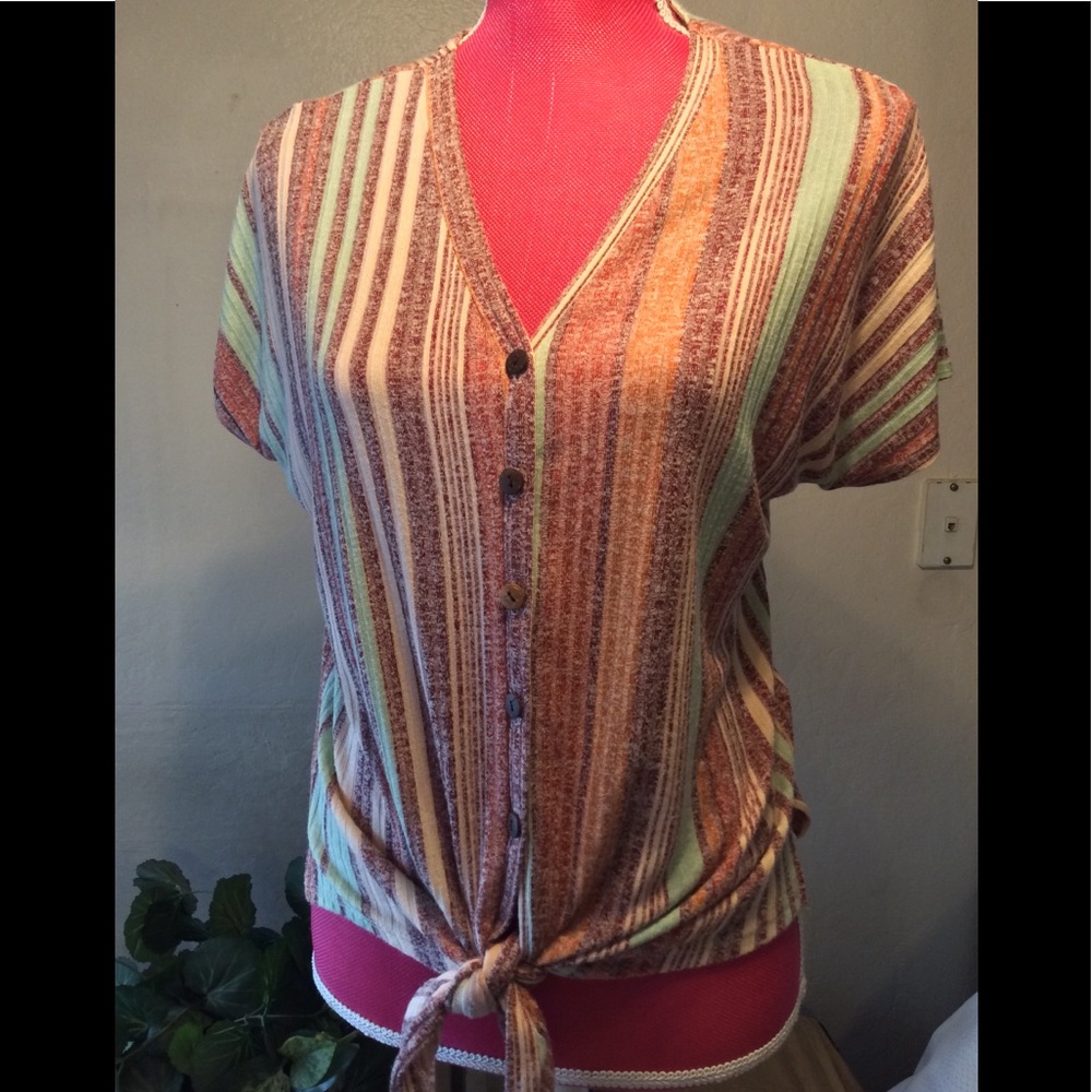 W5 by Anthropologie lightweight ribbed top